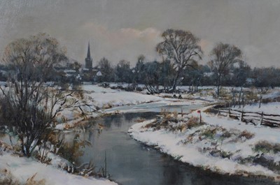 Lot 264 - David Hyde, Winter landscape
