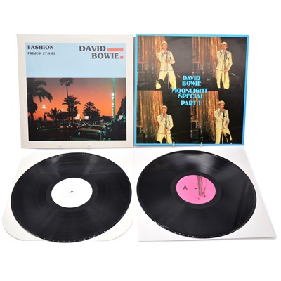 Lot 80 - Three unofficial release David Bowie LP vinyl records including Moonlight Special Part 1