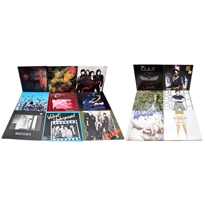 Lot 87 - Fifteen LP vinyl music records including Bauhaus, Siouxie and the Banshees etc
