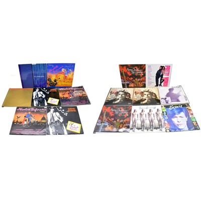 Lot 91 - Fifteen David Bowie LP vinyl records and related vinyl.