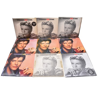 Lot 100 - David Bowie LP vinyl records, nine various Changes One and Changes Two.