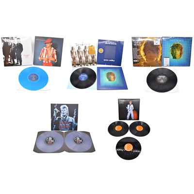 Lot 104 - Eight David Bowie modern release LP vinyl records.