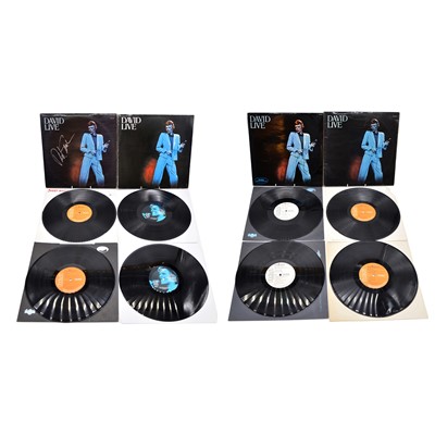 Lot 106 - David Bowie LP vinyl records, four pressings of David Live