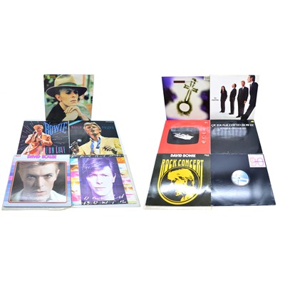 Lot 119 - Eleven David Bowie LP and 12" vinyl records including The Beat Goes On