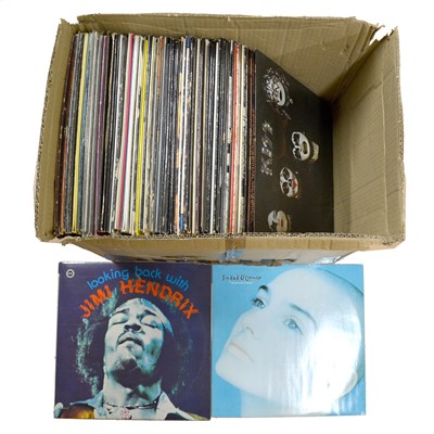 Lot 120 - Vinyl LP and 12" records, eighty-four mostly Rock artists
