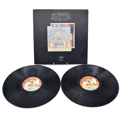 Lot 11 - The Song Remains the Same, cover signed by Jimmy Page.