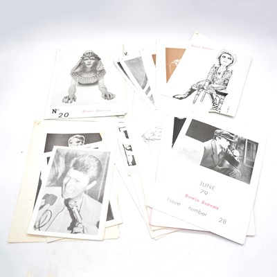 Lot 130 - Bowie Bureau, twenty-four Fanclub newsletter / magazines