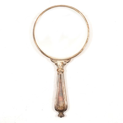 Lot 252 - Silver-backed hand mirror