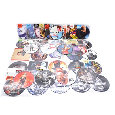 Lot 134 - Thirty-eight David Bowie 7" singles, all picture discs