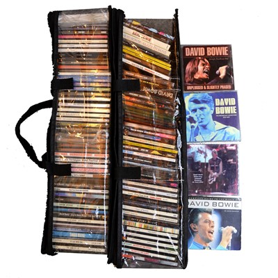 Lot 140 - David Bowie CDs, two carry cases including Station to Station etc