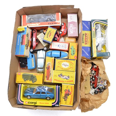 Lot 42 - Fifteen die-cast model vehicles, some boxed