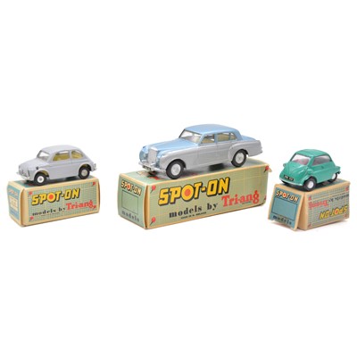 Lot 97 - Three Tri-ang Spot-On die-cast model vehicles.