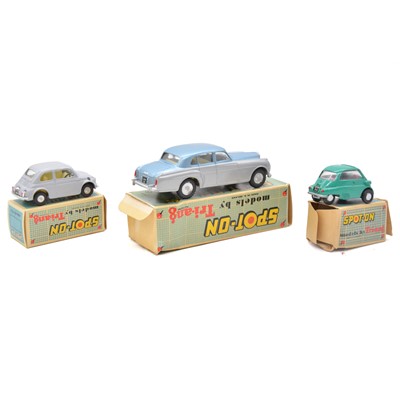 Lot 97 - Three Tri-ang Spot-On die-cast model vehicles.