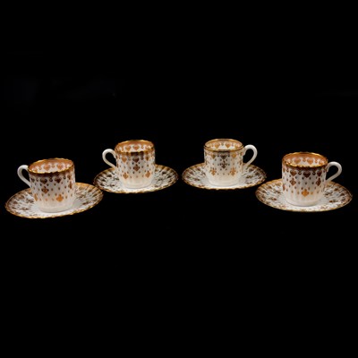 Lot 56 - Spode Fleur de Lis Gold part coffee set.