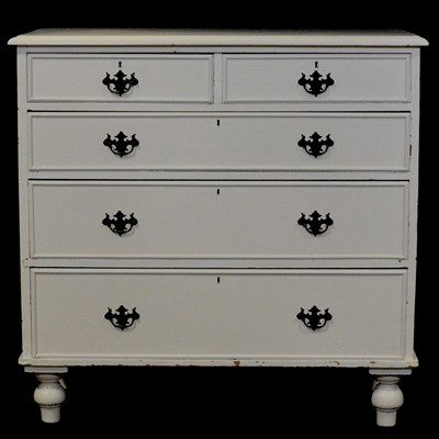 Lot 384 - Victorian painted pine chest of drawers