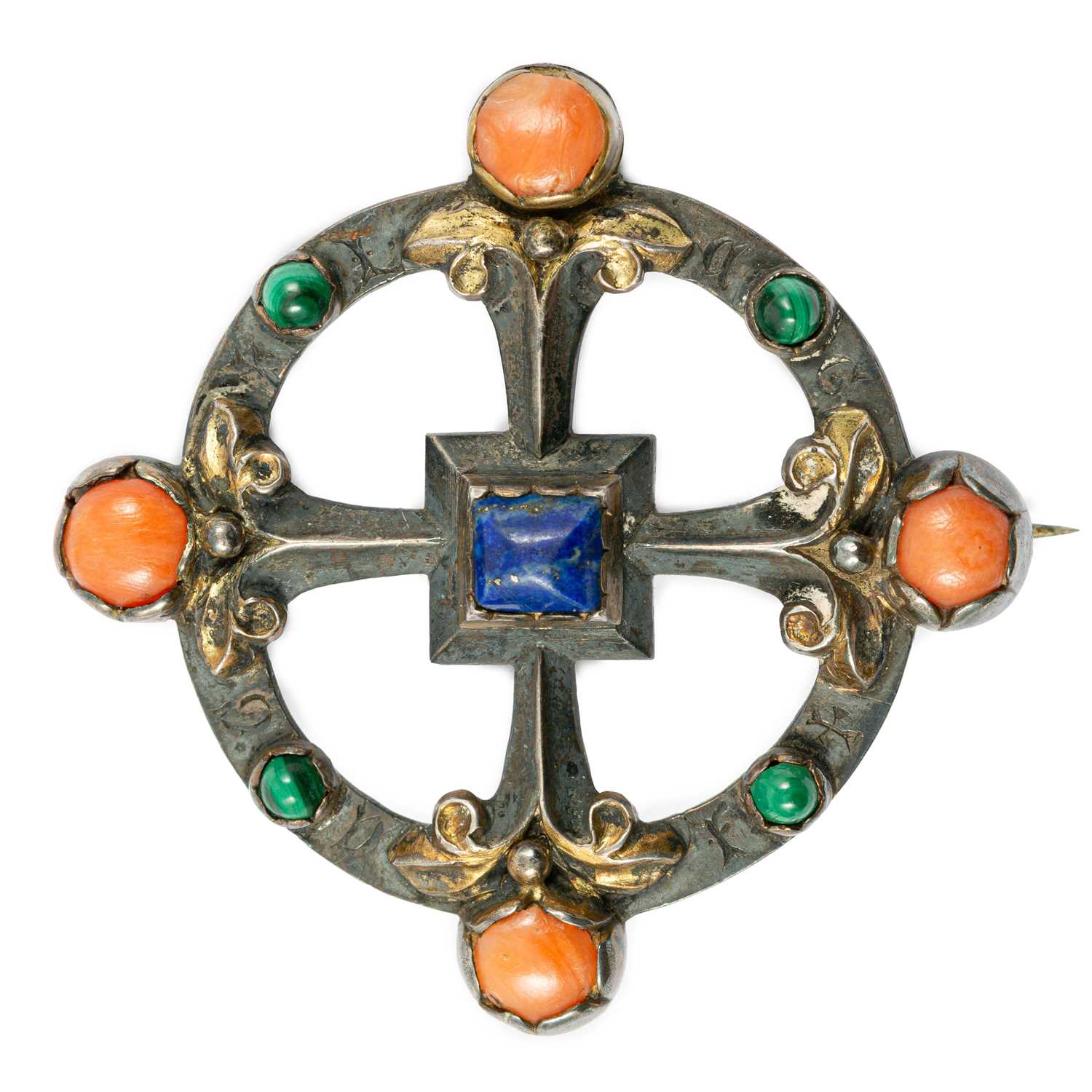 Lot 184 - A Victorian Gothic Revival brooch designed by William Burges.