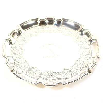 Lot 723 - Silver waiter