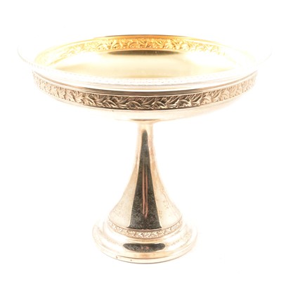 Lot 221 - WMF circular covered bowl with glass liner, and a WMF pedestal fruit bowl with glass liner