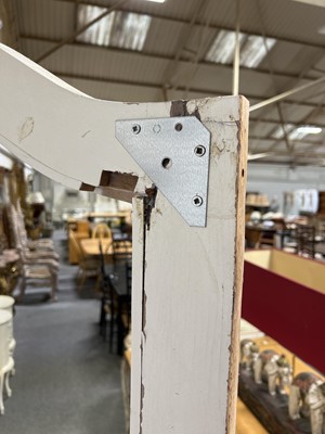 Lot 43 - Two French style armoire, white painted