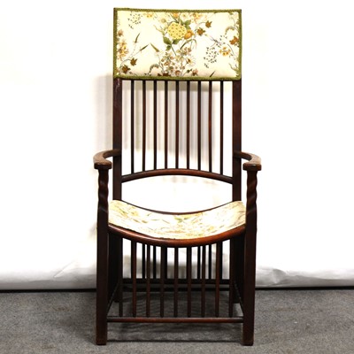 Lot 501 - A Liberty & Co. Arts and Crafts elbow chair
