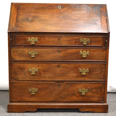 Lot 359 - George III mahogany bureau