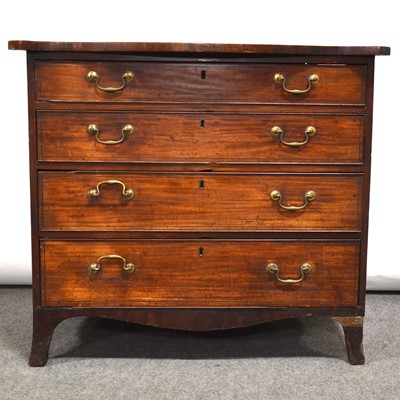 Lot 428 - Mahogany chest of drawers