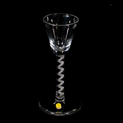 Lot 662 - Wine glass, with air-twist stem