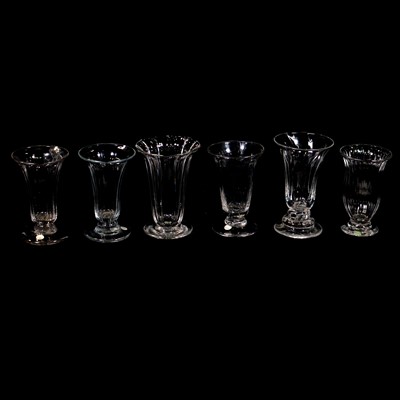 Lot 623 - A collection of six jelly glasses