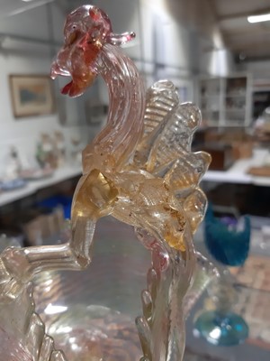 Lot 60 - Three pieces of fine Murano glass.