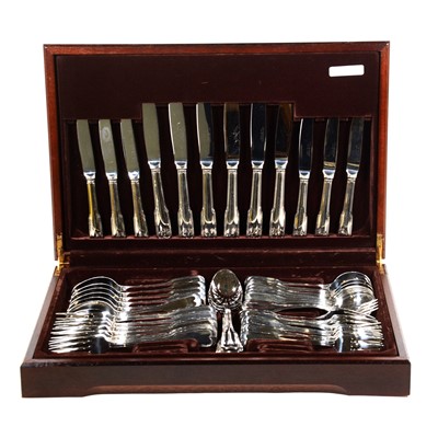 Lot 711 - Guy Degrenne silver plated canteen of cutlery