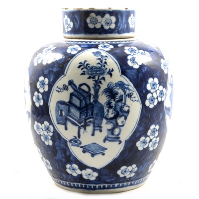 Lot 6 - Chinese Prunus blossom ginger jar and cover