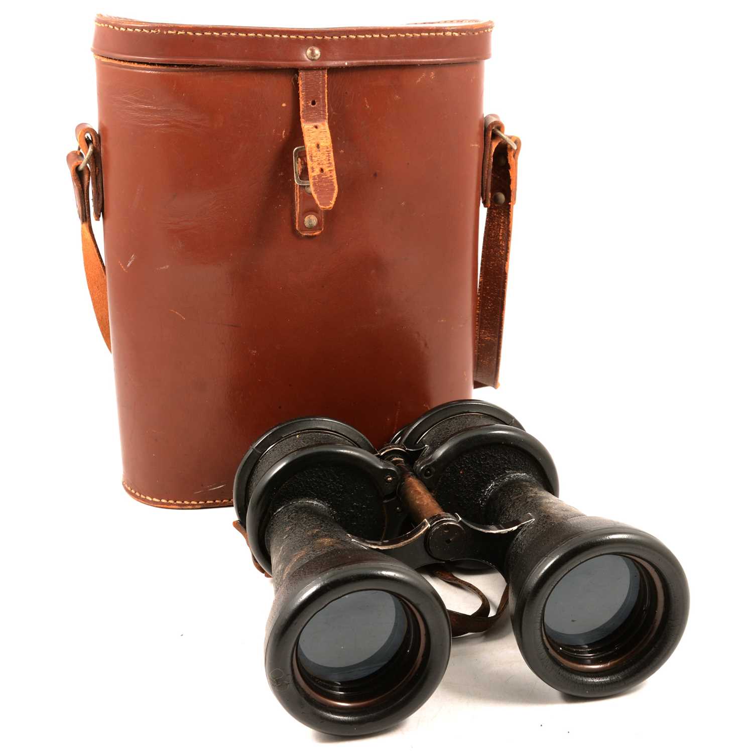 Lot 70 - Pair of WWII German Naval issue binoculars, 7x50 beh (Leitz), serial no.457946