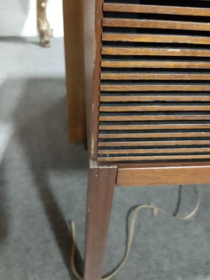 Lot 21 - Danish teak Radiogram cabinet with Bang & Olufsen Beomaster 900