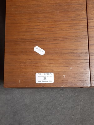 Lot 21 - Danish teak Radiogram cabinet with Bang & Olufsen Beomaster 900