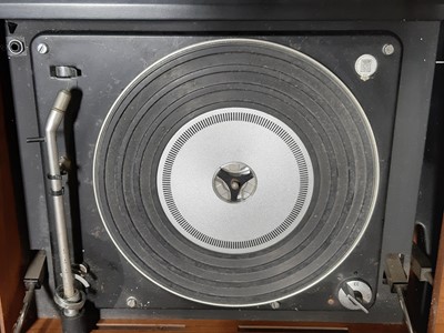 Lot 21 - Danish teak Radiogram cabinet with Bang & Olufsen Beomaster 900