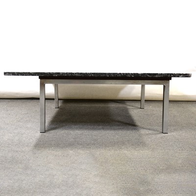 Lot 3 - Chrome framed coffee table, circa 1970s