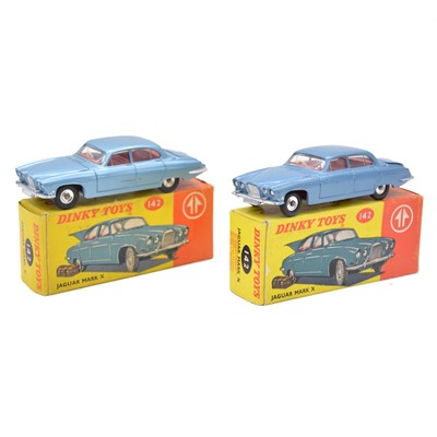 Lot 7 - Dinky Toys die-cast models, two including 142 Jaguar Mark X