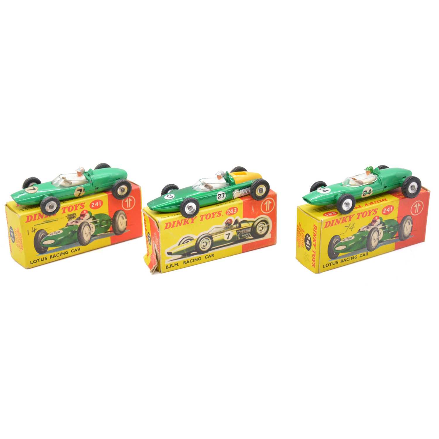 Lot 37 - Three Dinky Toys die-cast models including 243 BRM racing car