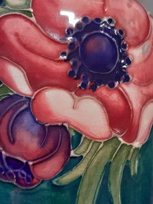 Lot 2 - A Moorcroft ovoid vase in the Anemone design.