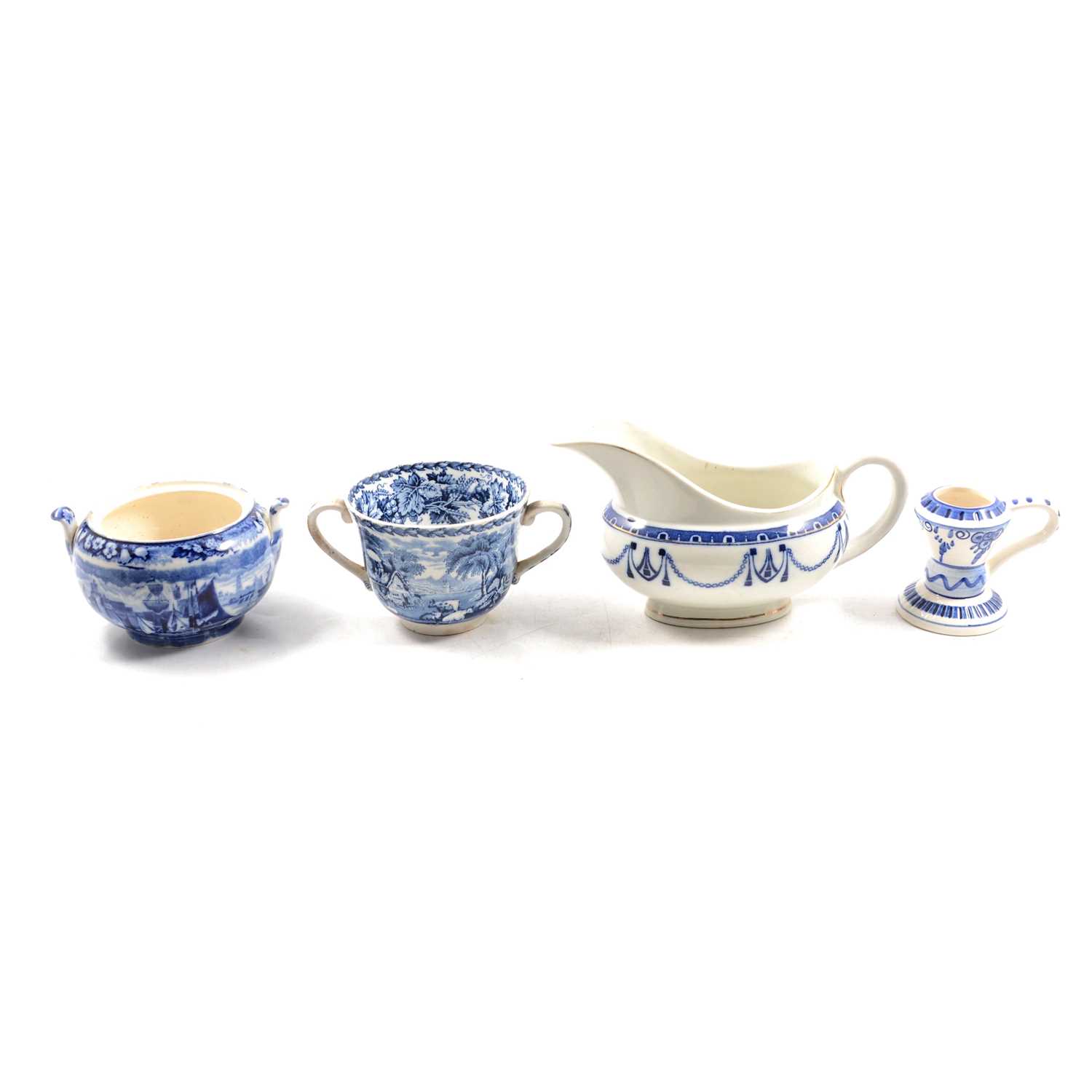 Lot 51 - Two boxes of assorted blue and white ware