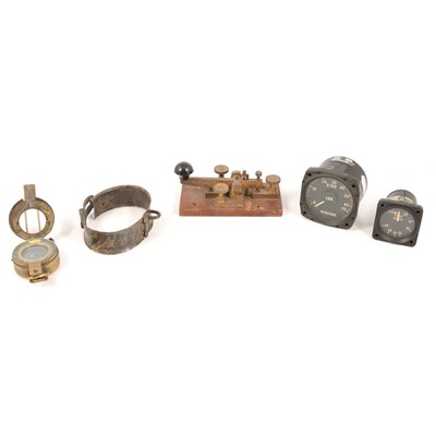 Lot 137 - Morse telegraph key, etc.