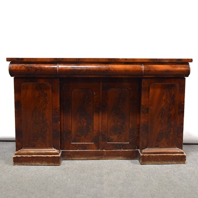 Lot 284 - Victorian mahogany sideboard.