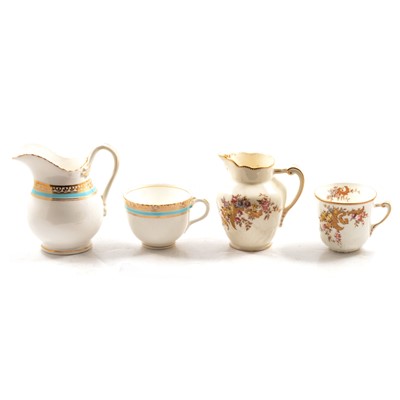 Lot 127 - Box of three Staffordshire part tea services, early 20th century