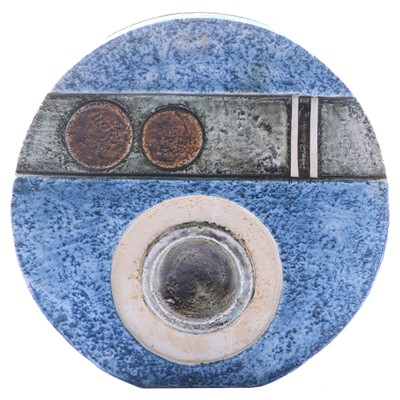 Lot 55 - Avril Bennett for Troika Pottery, a stoneware Wheel vase