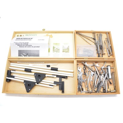 Lot 485 - Two trays of modellers tools and equipment, including a multiplex centre of gravity gauge