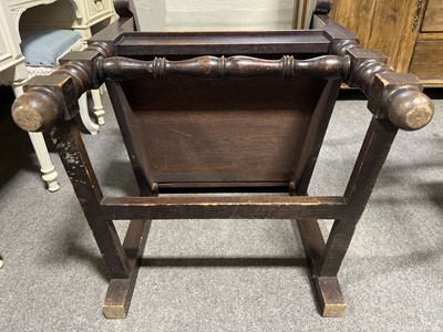 Lot 31 - Victorian oak wainscot chair