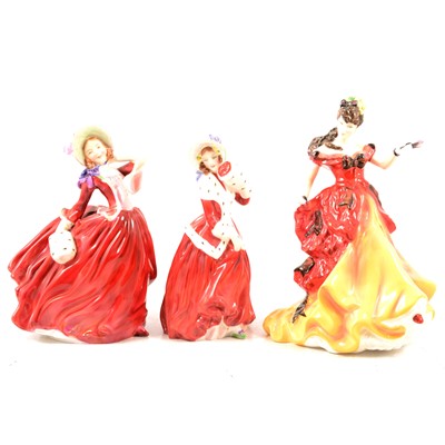 Lot 27 - Six Royal Doulton ladies.