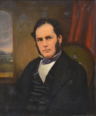 Lot 295 - Victorian School, Portrait of a man