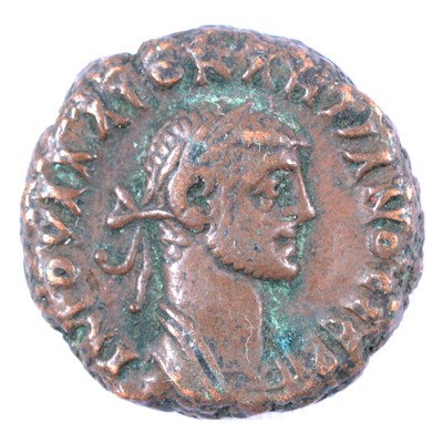Lot 187 - Roman hammered copper tetradrachm coin, Diocletianus (284-305)