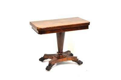 Lot 441 - William IV rosewood card table